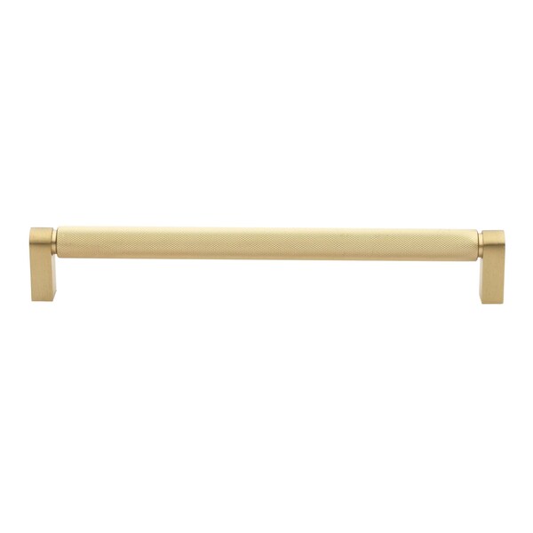 Gliderite Hardware 8-3/4 in. Center to Center Knurled Bar Pull Satin Gold, 10PK - 4788-224-SG-10