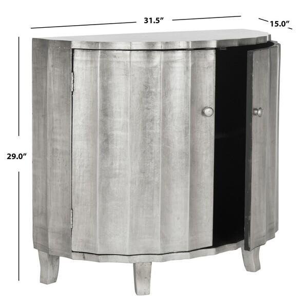 Safavieh Rutherford Demilune Cabinet, Silver - AMH1516A