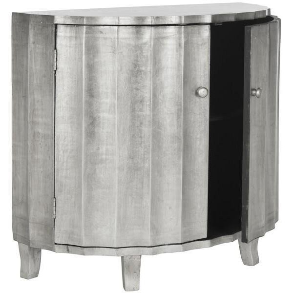 Safavieh Rutherford Demilune Cabinet, Silver - AMH1516A