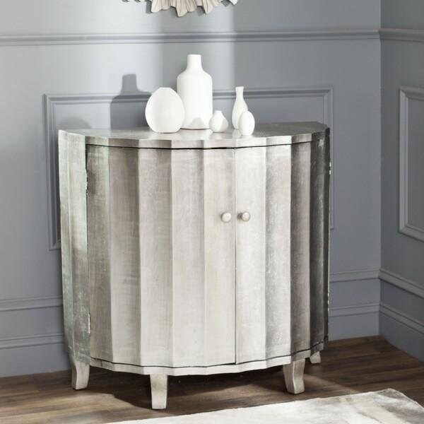 Safavieh Rutherford Demilune Cabinet, Silver - AMH1516A