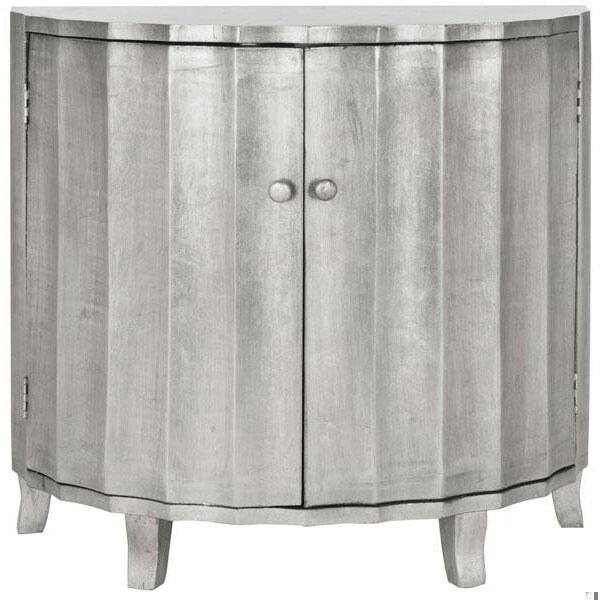 Safavieh Rutherford Demilune Cabinet, Silver - AMH1516A