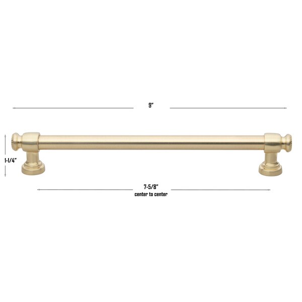 Gliderite Hardware 7-5/8 in. Center to Center Champagne Gold Classic Euro Bar Pull - 4361-192-CHPG, 10PK - 4361-192-CHPG-10
