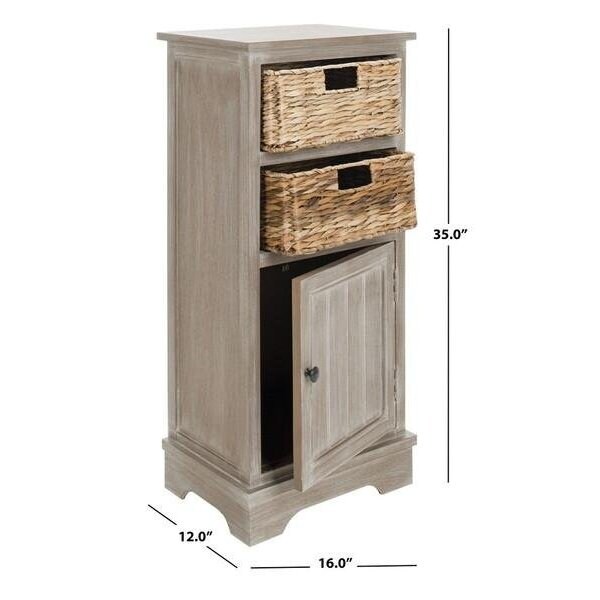 Safavieh Connery Cabinet- Vintage White - 35 x 11.8 x 15.9 in. - AMH5742E