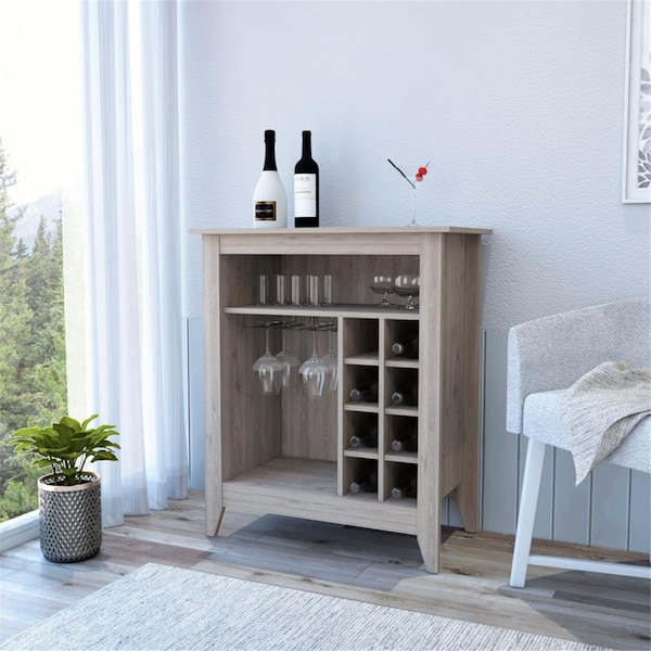 Depot E-Shop Mojito Bar Cabinet, Light Gray - DE-BLZ6716