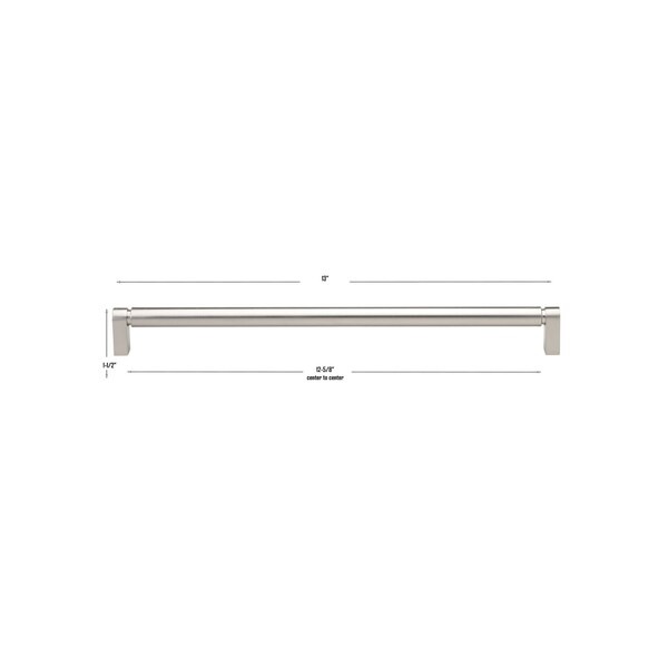 Gliderite Hardware 12-5/8 in. Center to Center Smooth Bar Pull - 4787-320-SN, 25PK - 4787-320-SN-25