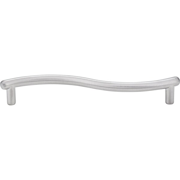 Elements By Hardware Resources 128 mm Center-to-Center Brushed Chrome Wavy Capri Cabinet Pull - Z205BC