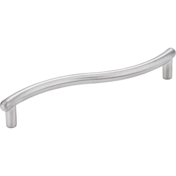 Elements By Hardware Resources 128 mm Center-to-Center Brushed Chrome Wavy Capri Cabinet Pull - Z205BC