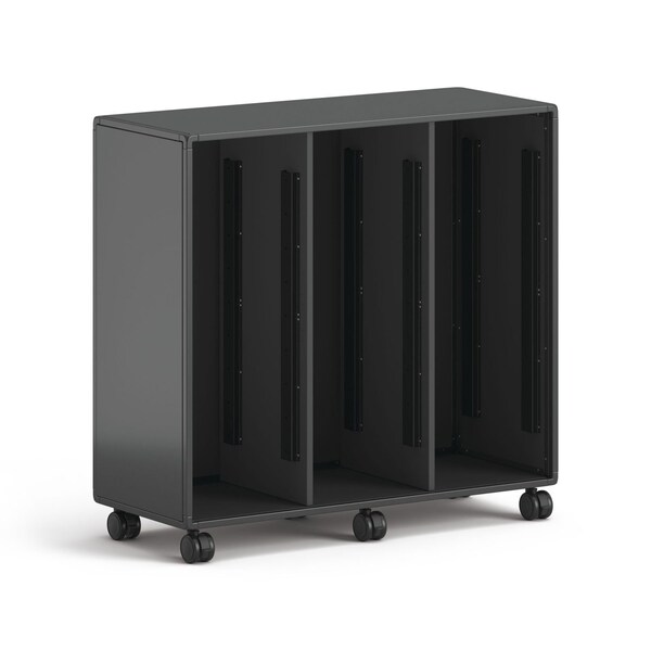 Hon Class-ifi Tote Storage Cabinet, Three-Wide, 46.63 in. x 18.75 in. x 44.13 in., Charcoal Gray - HONEST3H3WNSSNA