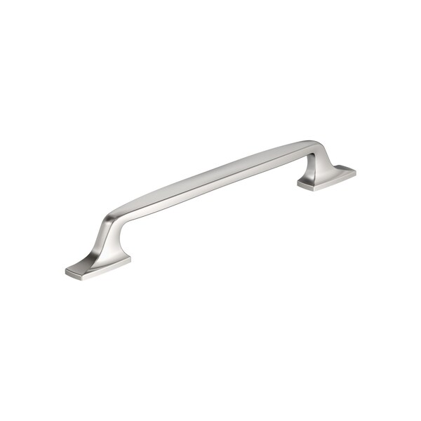 Amerock Highland Ridge 7-9/16 inch 192mm Center-to-Center Polished Nickel Cabinet Pull - BP55327PN