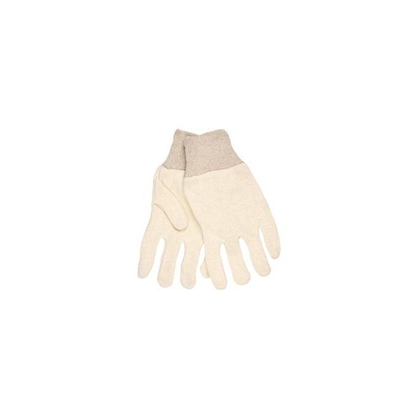 Mcr Safety Gloves, Cotton, Brn, Large, 8 oz., PK12 - 8000I