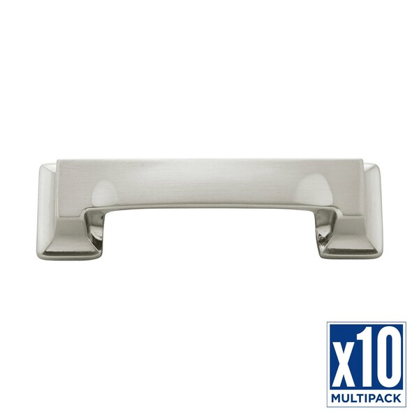Hickory Hardware Cup Pull 3-3/4 Inch (96mm) Center to Center, 10PK - P3013-SN-10B
