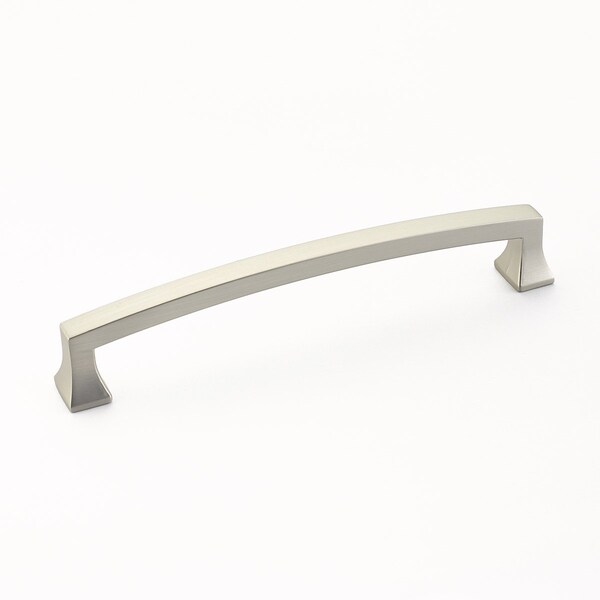 Schaub 6in Center to Center Menlo Park Cabinet Pull Satin Nickel Finish - 541-15