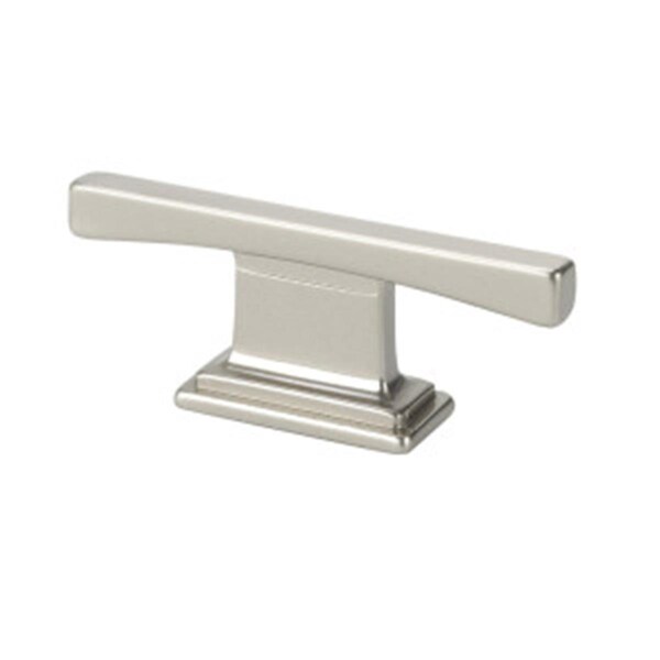 Gan Eden s 16 mm. Thin Square Transitional T Cabinet Pull - Satin Nickel - GA1232278