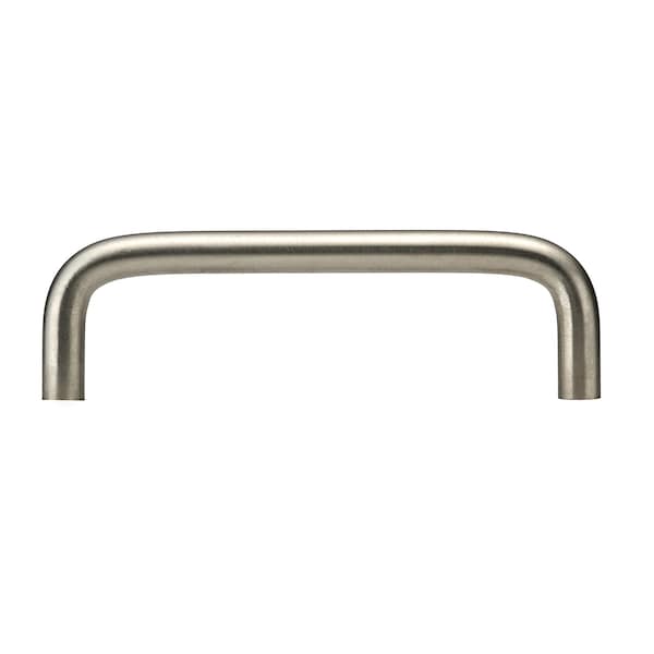 Richelieu 3-3/4 in. (96 mm) Center-to-Center Stainless Steel Contemporary Drawer Pull - BP33205170