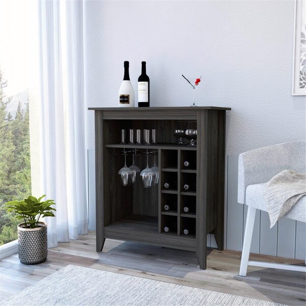 Depot E-Shop Mojito Bar Cabinet, Carbon Espresso - DE-BLC6715