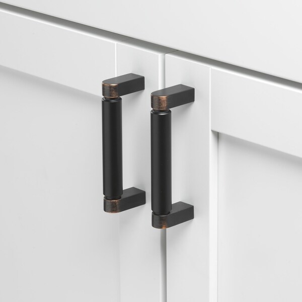 Gliderite Hardware 3-3/4 in. Center to Center Smooth Bar Pull - 4787-96-ORB, 5PK - 4787-96-ORB-5