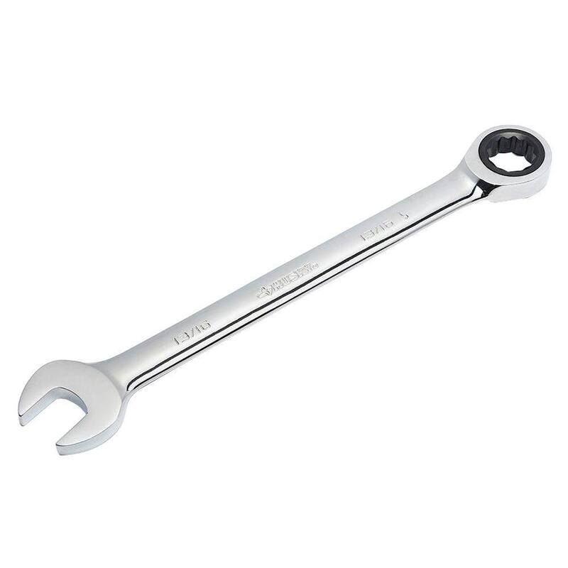 Husky 13/16 in. 12-Point SAE Ratcheting Combination Wrench - HRW1316