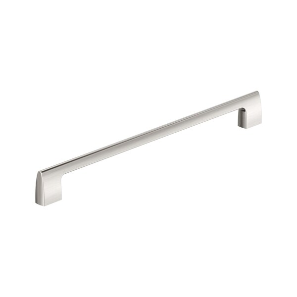 Amerock Riva 12-5/8 inch 320mm Center-to-Center Satin Nickel Cabinet Pull - BP55492G10
