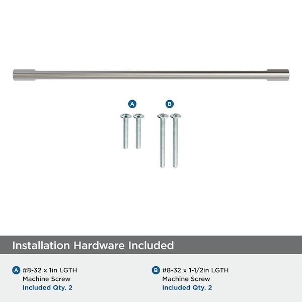 Amerock Riva 12-5/8 inch 320mm Center-to-Center Satin Nickel Cabinet Pull - BP55492G10