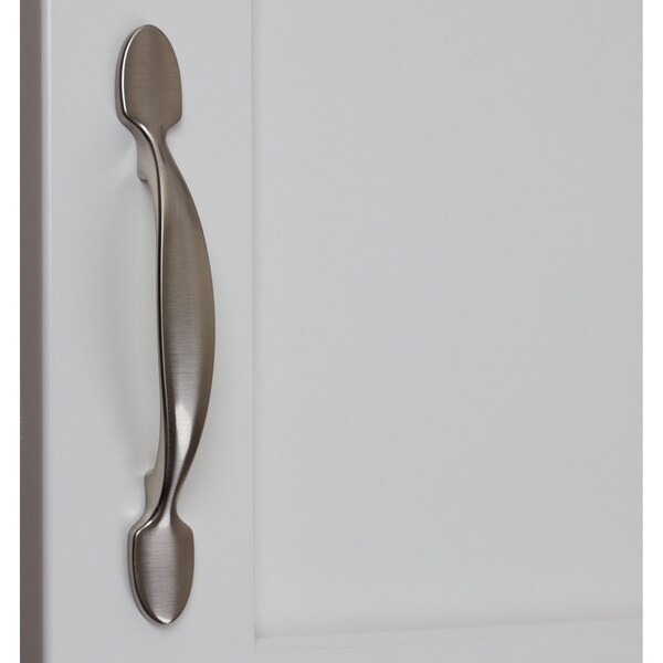 Gliderite Hardware 3 in. Center to Center Satin Nickel Cabinet Pull - 4228-SN, 25PK - 4228-SN-25
