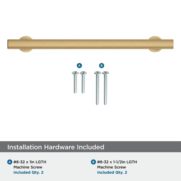 Amerock Everett 7-9/16 inch 192mm Center-to-Center Champagne Bronze Cabinet Pull - BP37107CZ