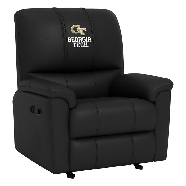 Dreamseat Rocker Recliner with Georgia Tech Yellow Jackets Wordmark Logo - XZ52031CDRRBLK-PSCOL12084