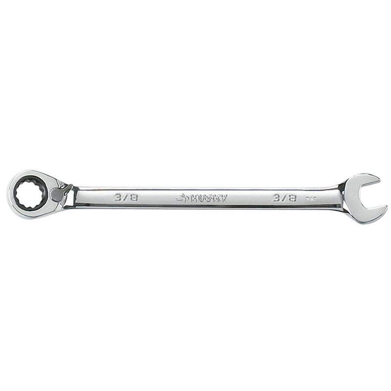 Husky 3/8 in. Reversible Ratcheting Combination Wrench - HRRW38