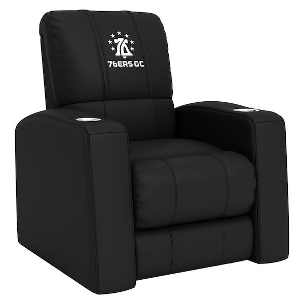 Dreamseat Home Theater Recliner with Philadelphia 76ers GC All White - XZ418301RHTCDBLK-PSNBA32101