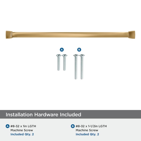Amerock Revitalize 12-5/8 inch 320mm Center-to-Center Champagne Bronze Cabinet Pull - BP55355CZ