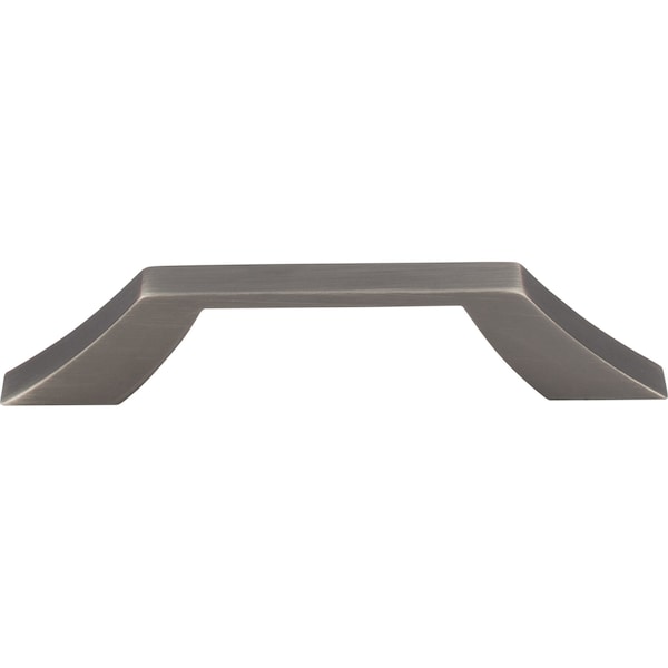 Jeffrey Alexander 96 mm Center-to-Center Brushed Pewter Square Royce Cabinet Pull - 798-96BNBDL