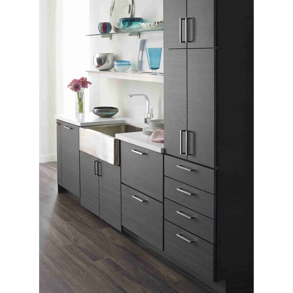 Amerock Monument 6-5/16 inch 160mm Center-to-Center Polished Nickel Cabinet Pull - 2000845