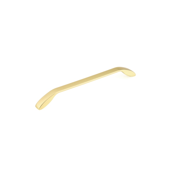 Richelieu 8 13/16 in (224 mm) Center-to-Center Brushed Gold Contemporary Drawer Pull - BP9455224165
