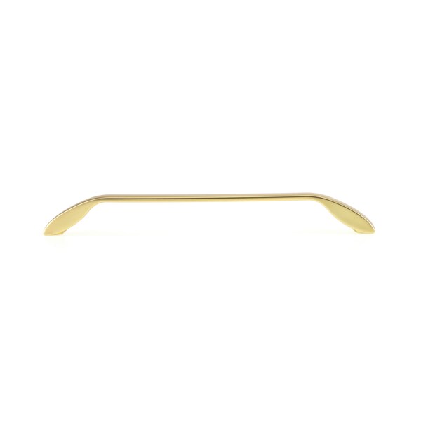 Richelieu 8 13/16 in (224 mm) Center-to-Center Brushed Gold Contemporary Drawer Pull - BP9455224165