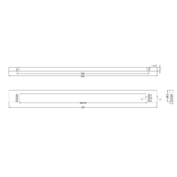 Richelieu 12 5/8 in (320 mm) Center-to-Center Brushed Nickel Contemporary Cabinet Pull - BP8160320195