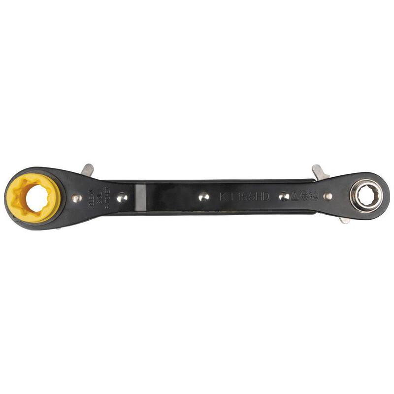 Klein Tools 5-in-1 Heavy Duty Racheting Lineman's Wrench - KT155HD
