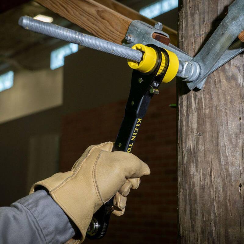 Klein Tools 5-in-1 Heavy Duty Racheting Lineman's Wrench - KT155HD