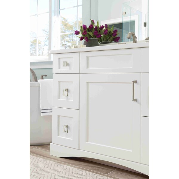 Amerock Blackrock 3-3/4 in 96 mm Center-to-Center Satin Nickel Cabinet Pull - BP55276G10