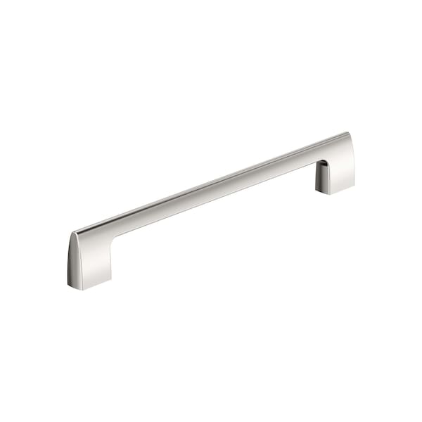 Amerock Riva 8-13/16 inch 224mm Center-to-Center Polished Nickel Cabinet Pull - BP55489PN