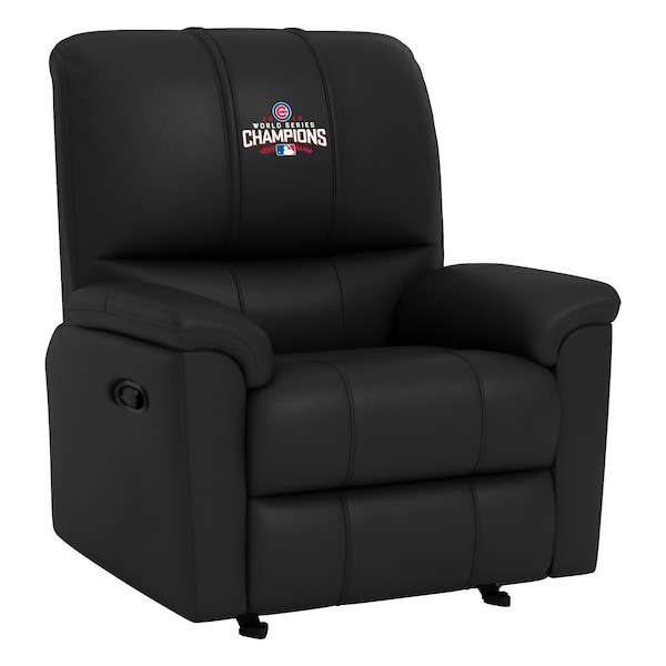 Dreamseat Rocker Recliner with 2016 Chicago Cubs World Series Logo - XZ52031CDRRBLK-PSMLB20042