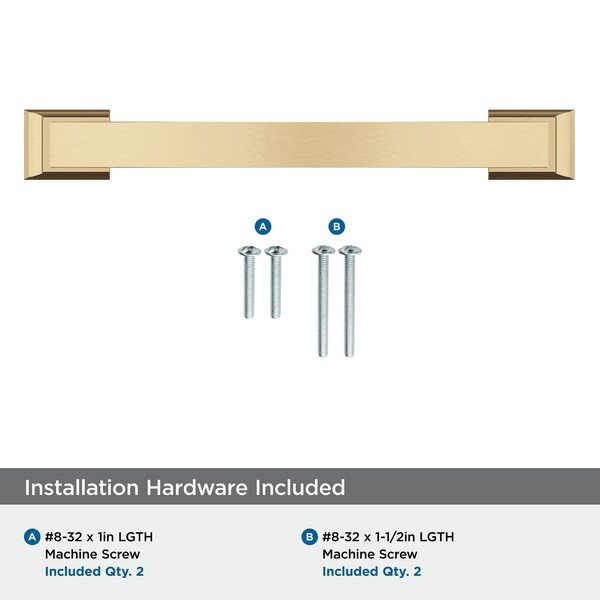 Amerock Candler 5-1/16 inch 128mm Center-to-Center Champagne Bronze Cabinet Pull - BP29363CZ