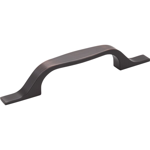 Elements By Hardware Resources 96 mm Center-to-Center Brushed Oil Rubbed Bronze Square Cosgrove Cabinet Pull - 382-96DBAC