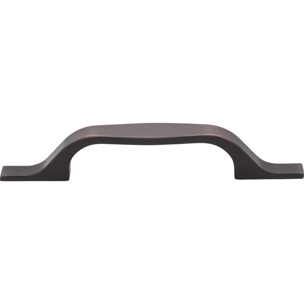Elements By Hardware Resources 96 mm Center-to-Center Brushed Oil Rubbed Bronze Square Cosgrove Cabinet Pull - 382-96DBAC