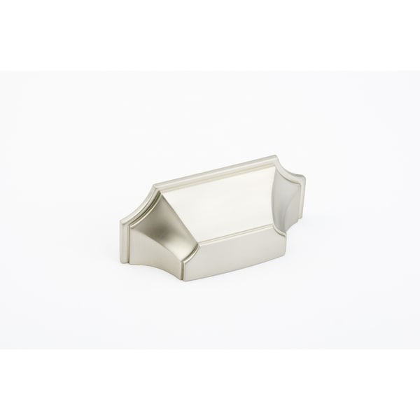 Schaub 3in Center to Center Empire Cup Pull Satin Nickel Finish - 878-15