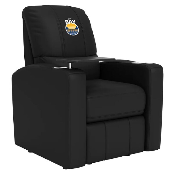 Dreamseat Stealth Power Plus Recliner with Golden State Warriors Secondary Logo - XZ520823901CDSMHTUSBBLK-PSNBA30088