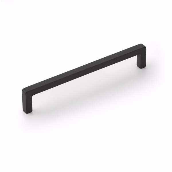Schaub 8in Center to Center Vinci Cabinet Pull Black Bronze Finish - 788-8-BB