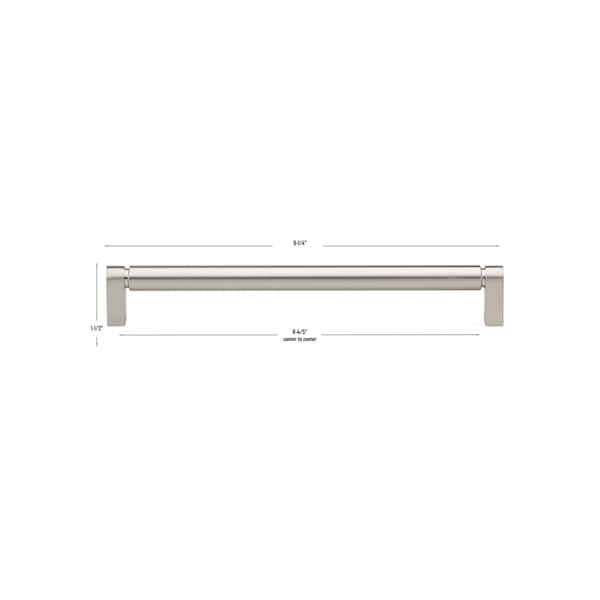 Gliderite Hardware 8-3/4 in. Center to Center Smooth Bar Pull - 4787-224-SN, 10PK - 4787-224-SN-10