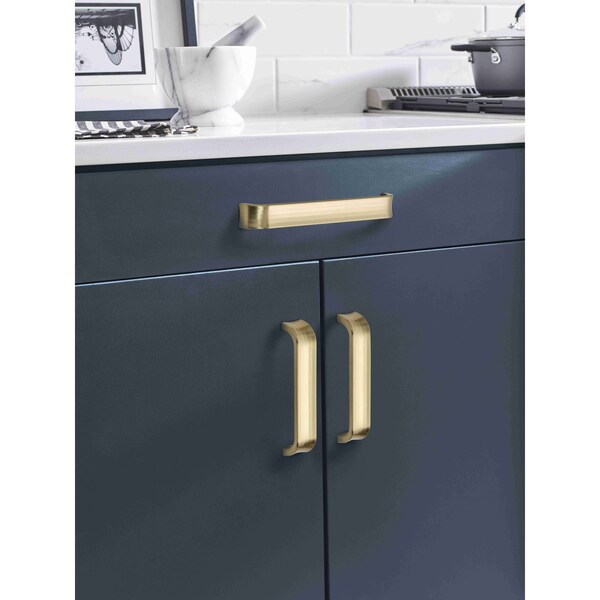 Amerock Concentric 7-9/16 in 192 mm Center-to-Center Golden Champagne Cabinet Pull - BP36815BBZ