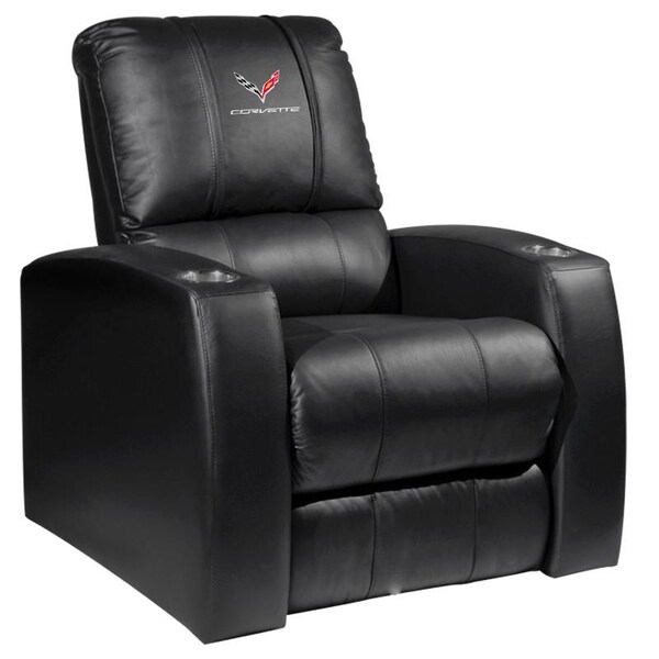 Dreamseat Home Theater Recliner with Corvette C7 Logo - XZ418301RHTCDBLK-PSGMC61030