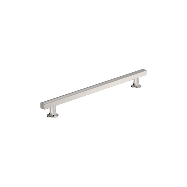 Amerock Everett 10-1/16 inch 256mm Center-to-Center Polished Nickel Cabinet Pull - BP37109PN