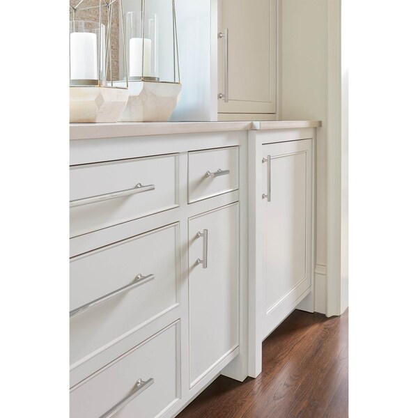 Amerock Everett 10-1/16 inch 256mm Center-to-Center Polished Nickel Cabinet Pull - BP37109PN